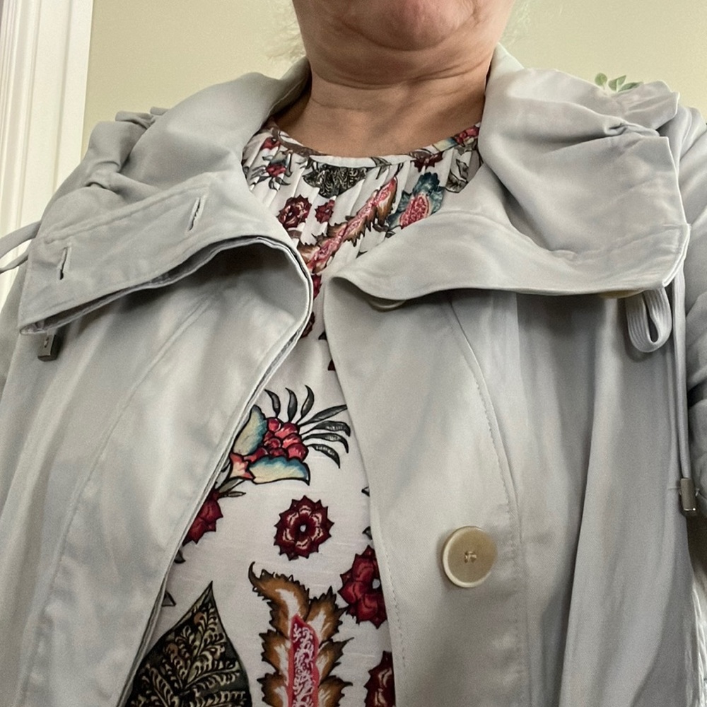 Talbots Petite Cropped Utility Jacket in Stone Gray - Picture 12 of 12